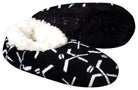 Hockey-themed slippers with plush lining and non-slip sole for cozy comfort.