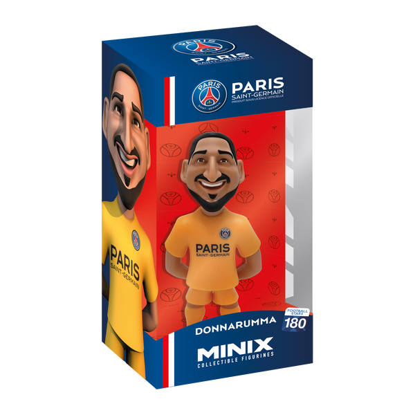 Minix PSG 12cm collectible football figurines featuring Kylian Mbappé and Dembélé in vibrant detail