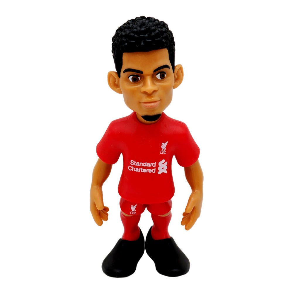Minix Liverpool FC Football Stars Minix 12cm Luis Diaz figurine in club kit.