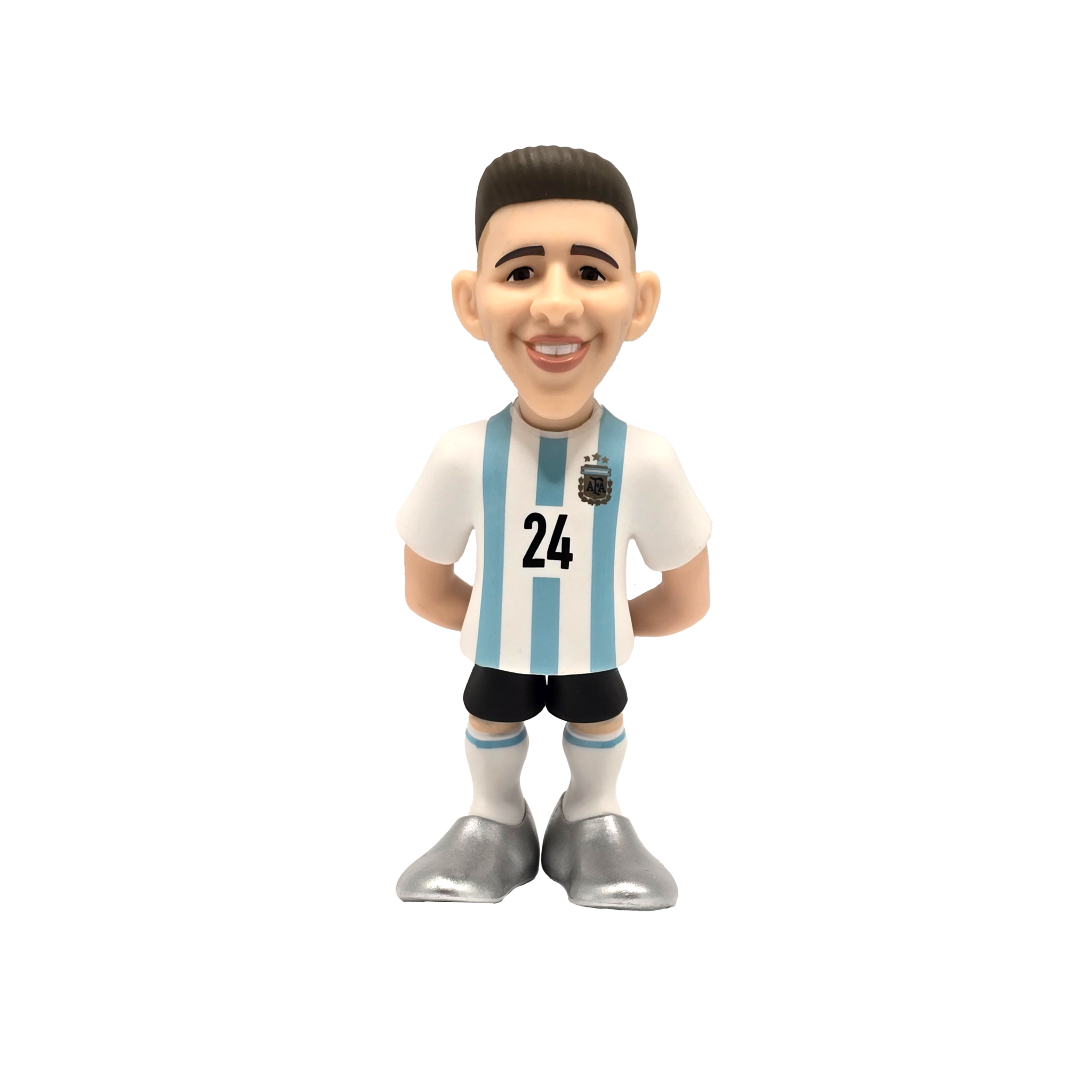 Minix Argentina National Team 12cm collectible football figurine wearing number 24 jersey with blue and white stripes