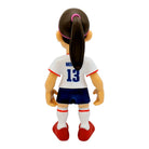Minix Alex Morgan 12cm collectible figurine in USWNT kit with number 13, showing back view with ponytail hairstyle.
