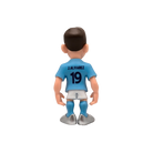 Minix Manchester City Football Stars collectible figurine of player J. Alvarez in club kit from the back view