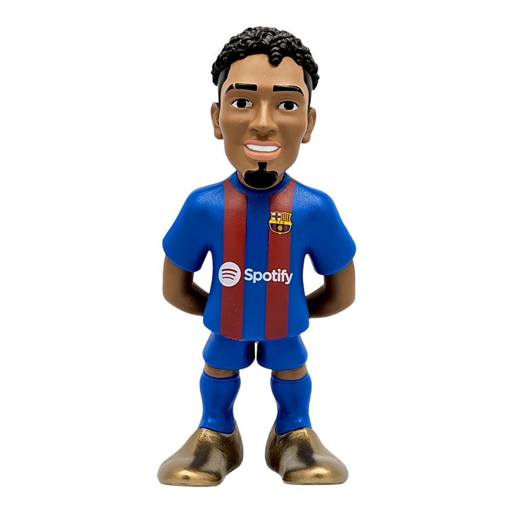 Minix FC Barcelona Football Stars official licensed 12cm collectible figurine in blue and red kit with gold boots