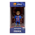 Minix FC Barcelona Football Stars Raphinha collectible figurine in official Barça kit, 12cm tall, packaged in branded box