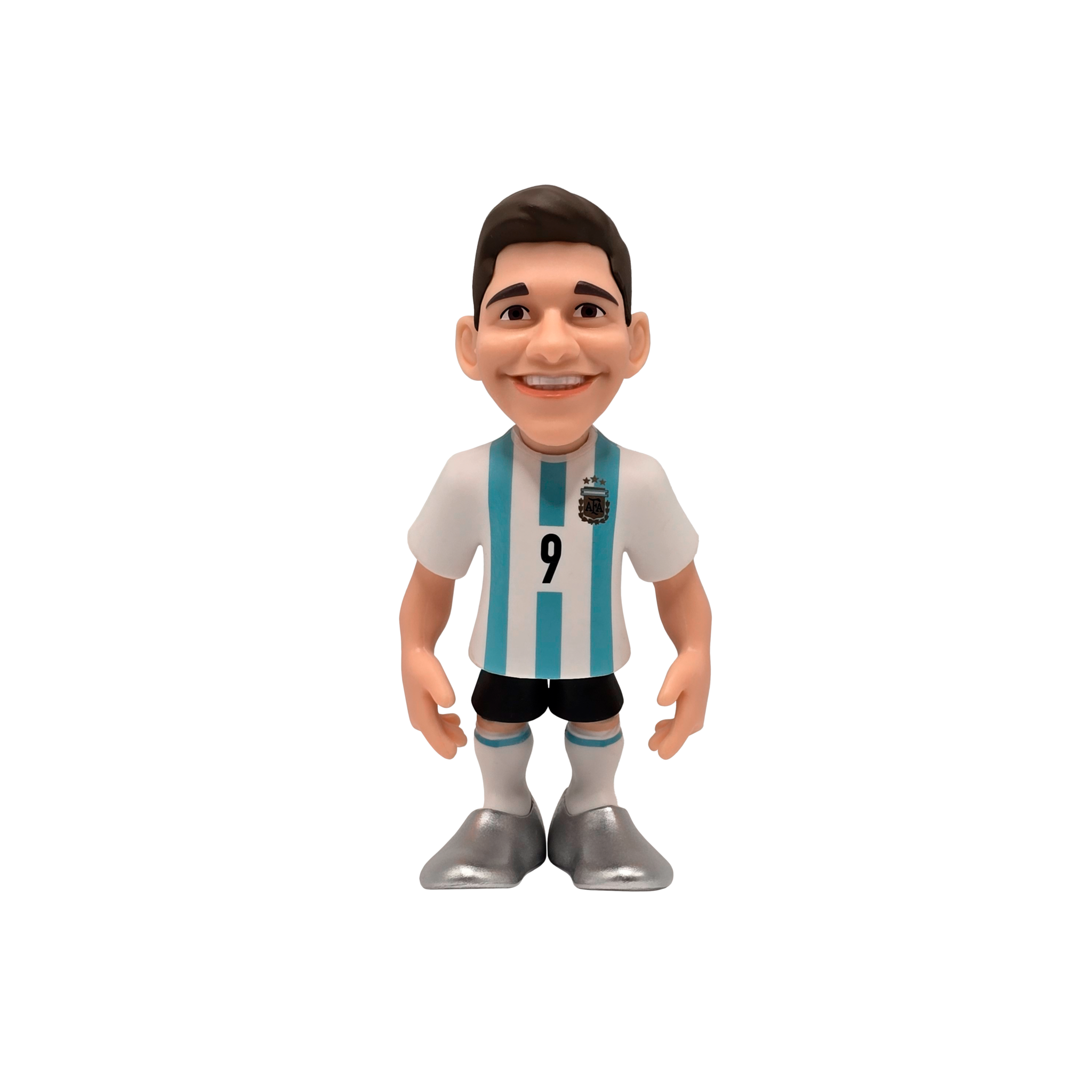 Minix Argentina National Team 12cm collectible figurine wearing official AFA jersey with number 9, stylized football star sculpture