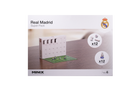 Real Madrid Official Advent Calendar tabletop soccer game with 24 days of mini player figures and accessories in authentic club design by Minix