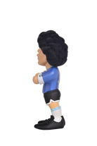 Minix Maradona 12cm collectible figurine in Napoli kit with detailed facial features and iconic football pose