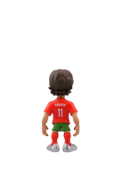 Minix Portugal National Football Team Joao Felix collectible figurine in official red and green kit, 12cm tall.