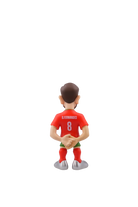 Minix Portugal National Football Team collectible figurine of player B. Fernandes in official red kit, 12cm tall.