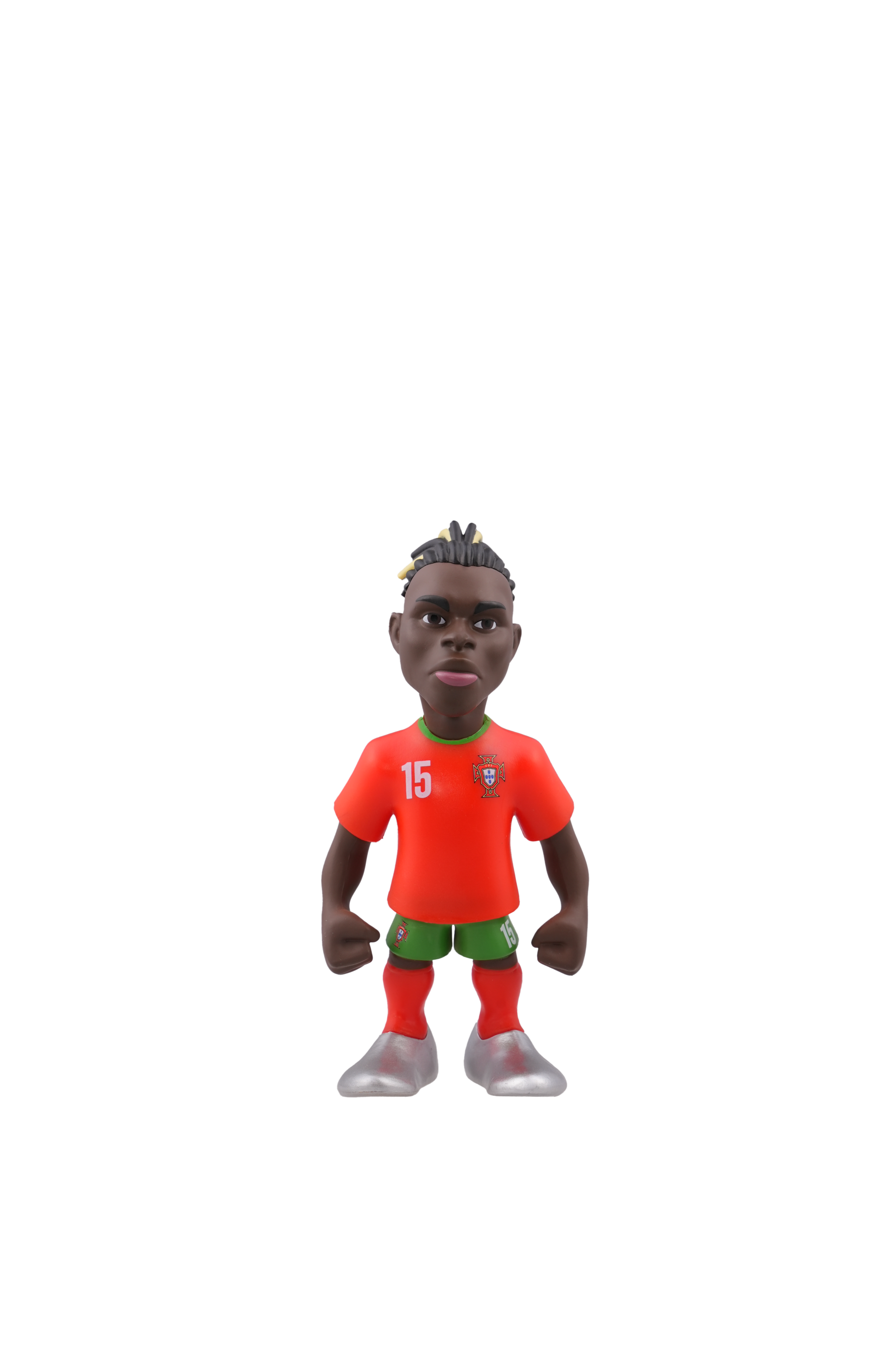 Minix Portugal National Football Team 12cm collectible figurine in official red and green kit with number 15.