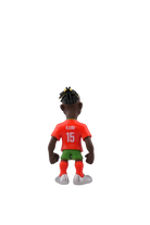Minix Portugal National Football Team 12cm collectible figurine of player R. Leão in official national team kit viewed from the back