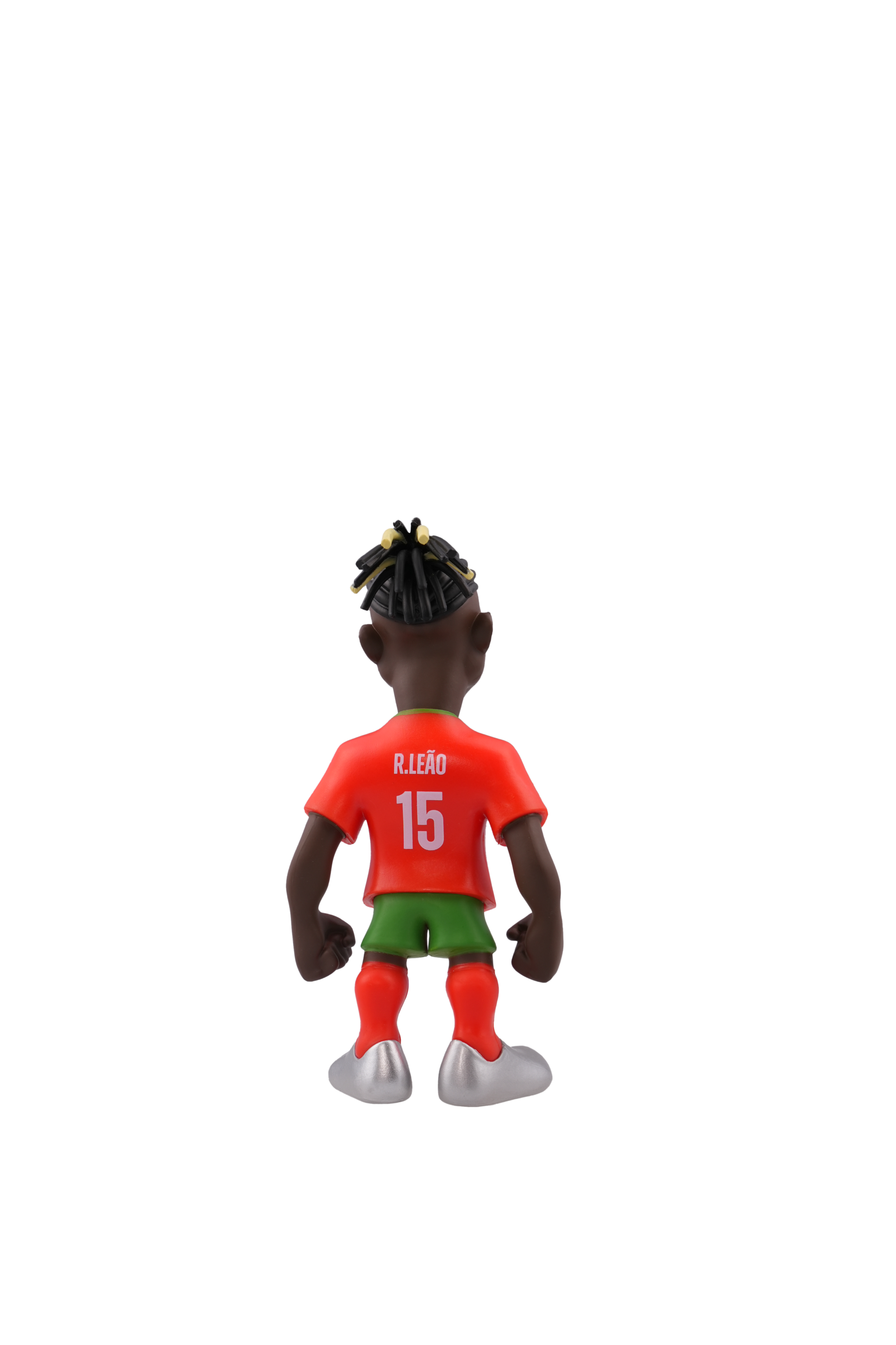 Minix Portugal National Football Team 12cm collectible figurine of player R. Leão in official national team kit viewed from the back