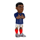 Minix France National Team 5-pack collectible football figurines featuring Mbappé, Dembélé, Barcola, Doué, and Cherki in 7cm vinyl display set