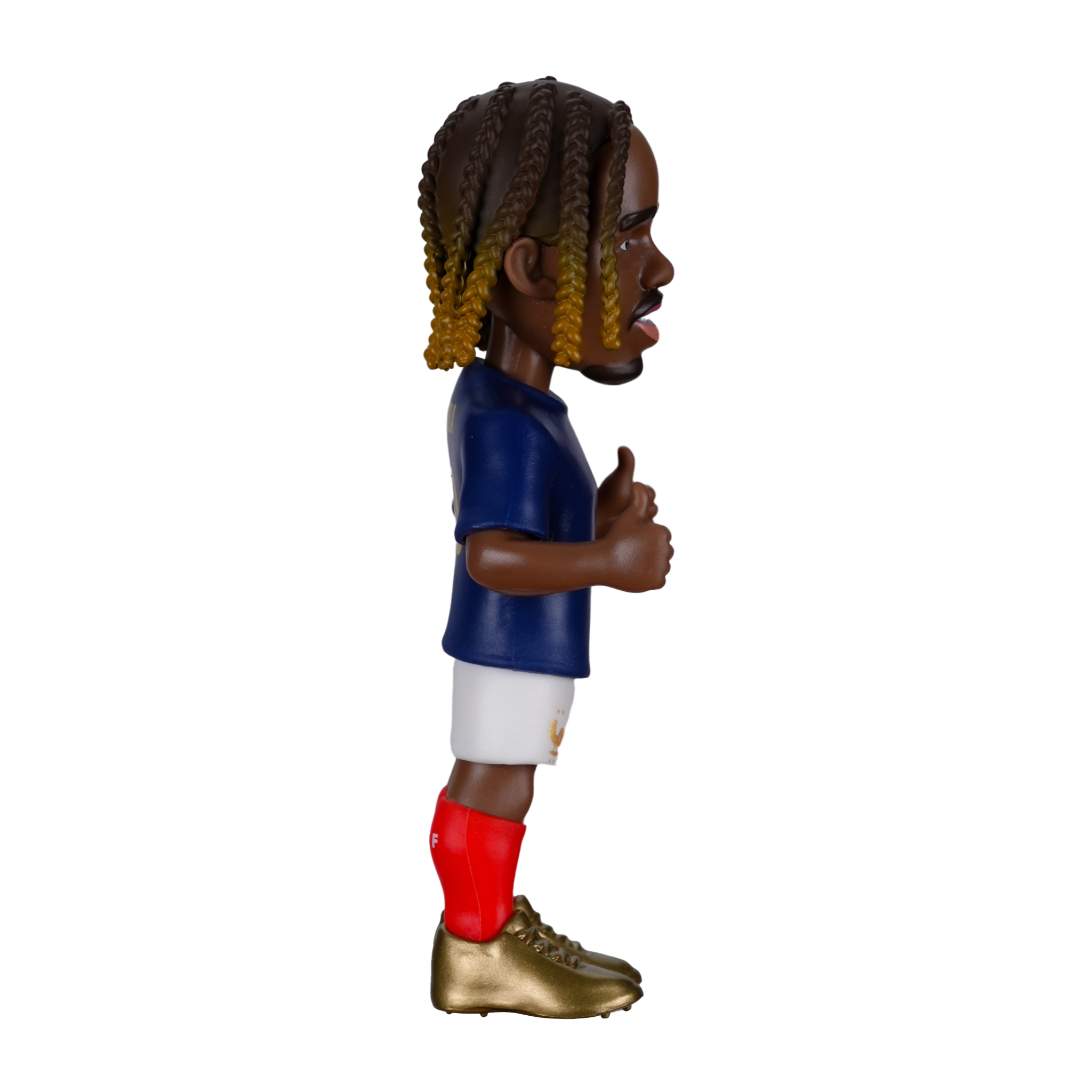 Minix Bradley Barcola collectible figurine in France national team kit, 12cm football star figure