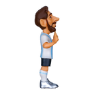 Minix Lionel Messi Argentina Figurine 12cm football collectible with detailed World Cup edition design