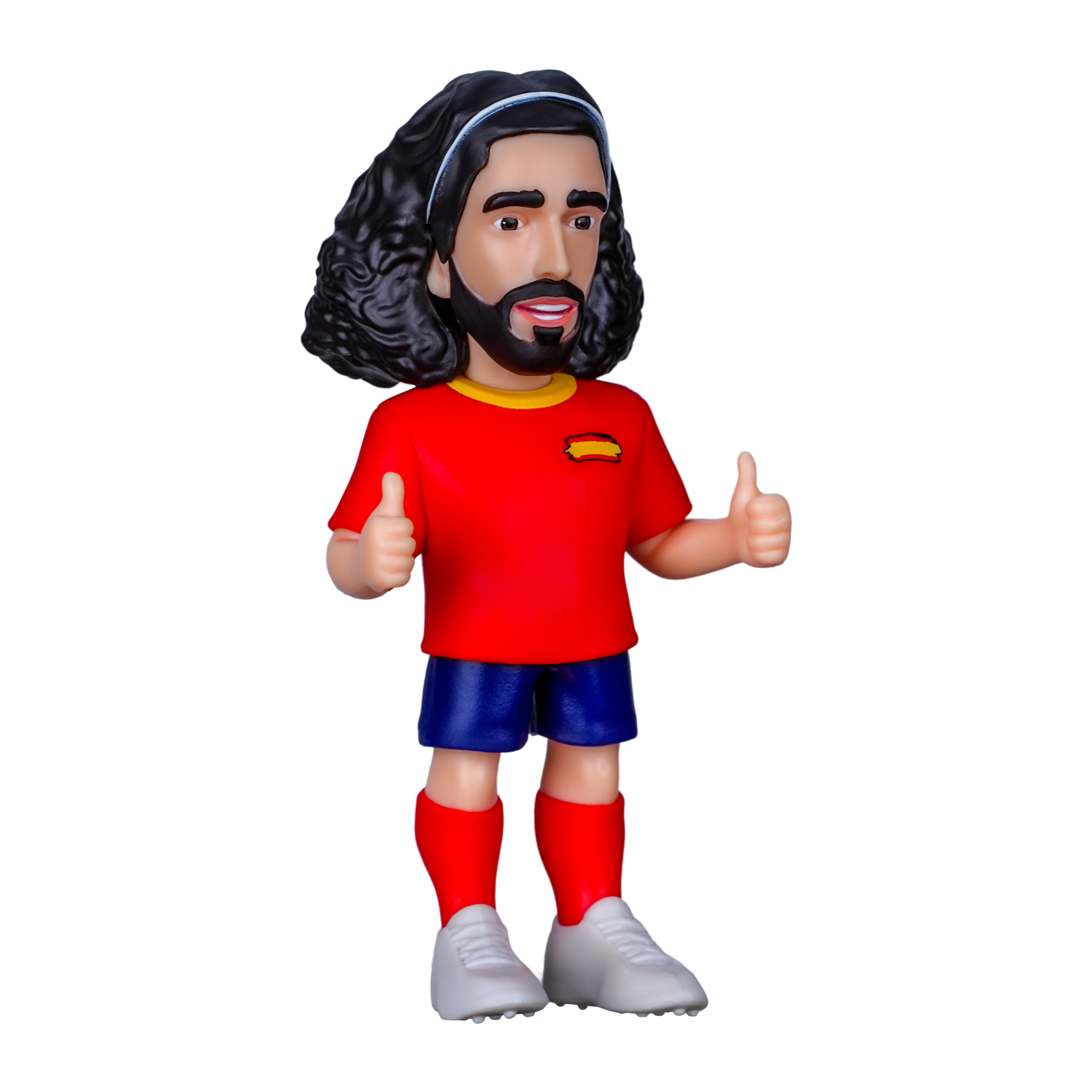Minix Marc Cucurella collectible figurine in Spain football kit, 12cm tall official football star figure