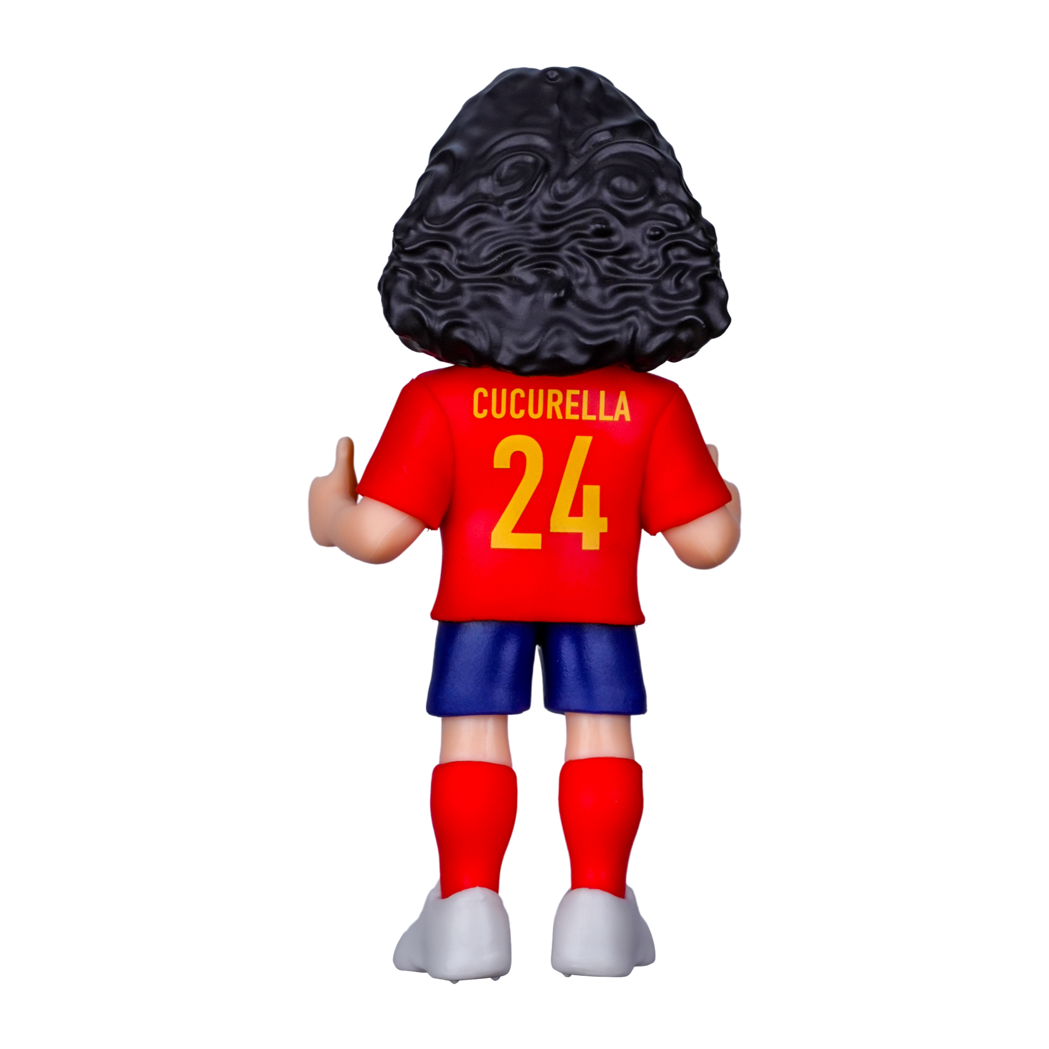 Minix Marc Cucurella collectible figurine in Spain football kit, 12cm tall, official football star display figure
