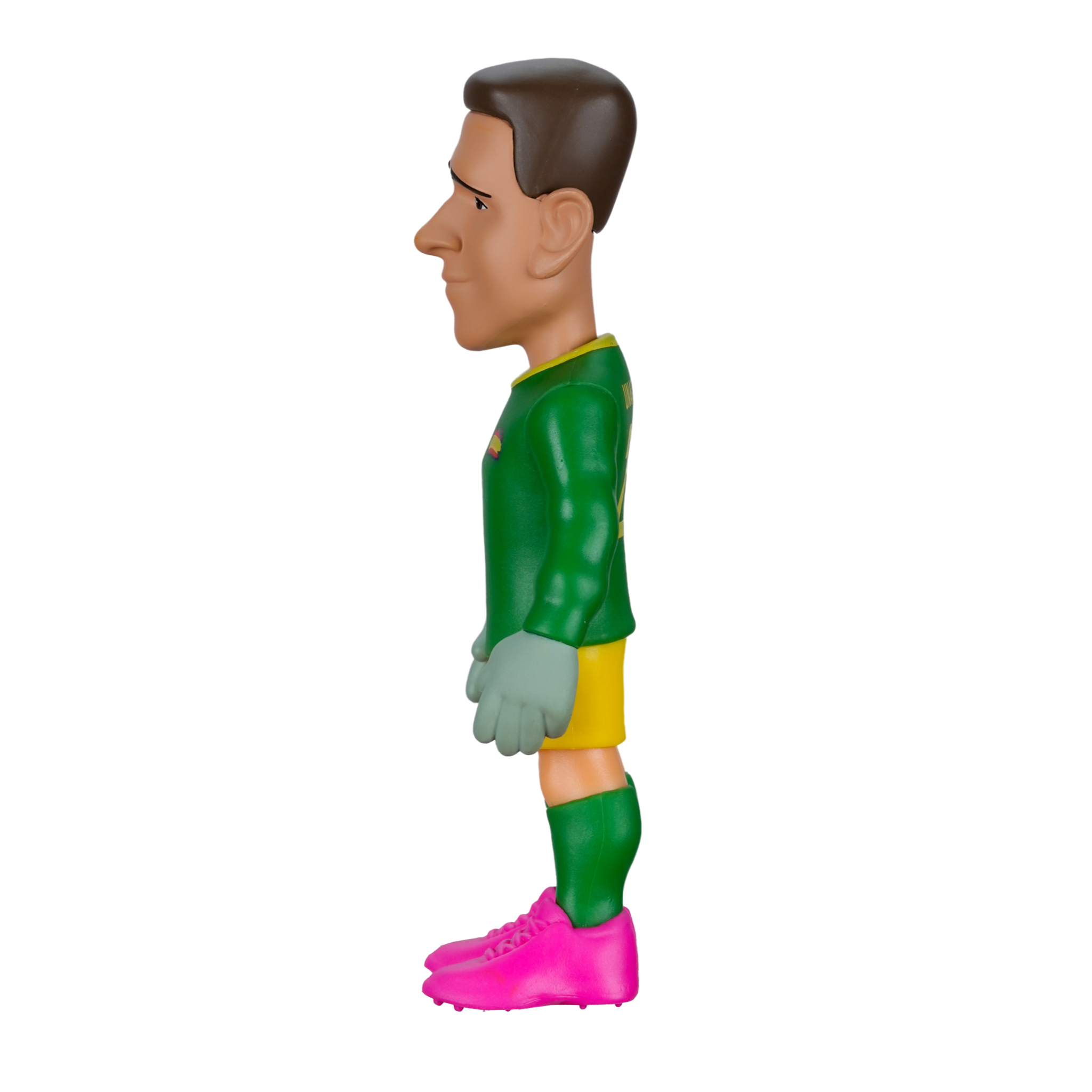 Minix Unai Simón collectible figurine in Spain goalkeeper kit, 12cm tall official football collectible