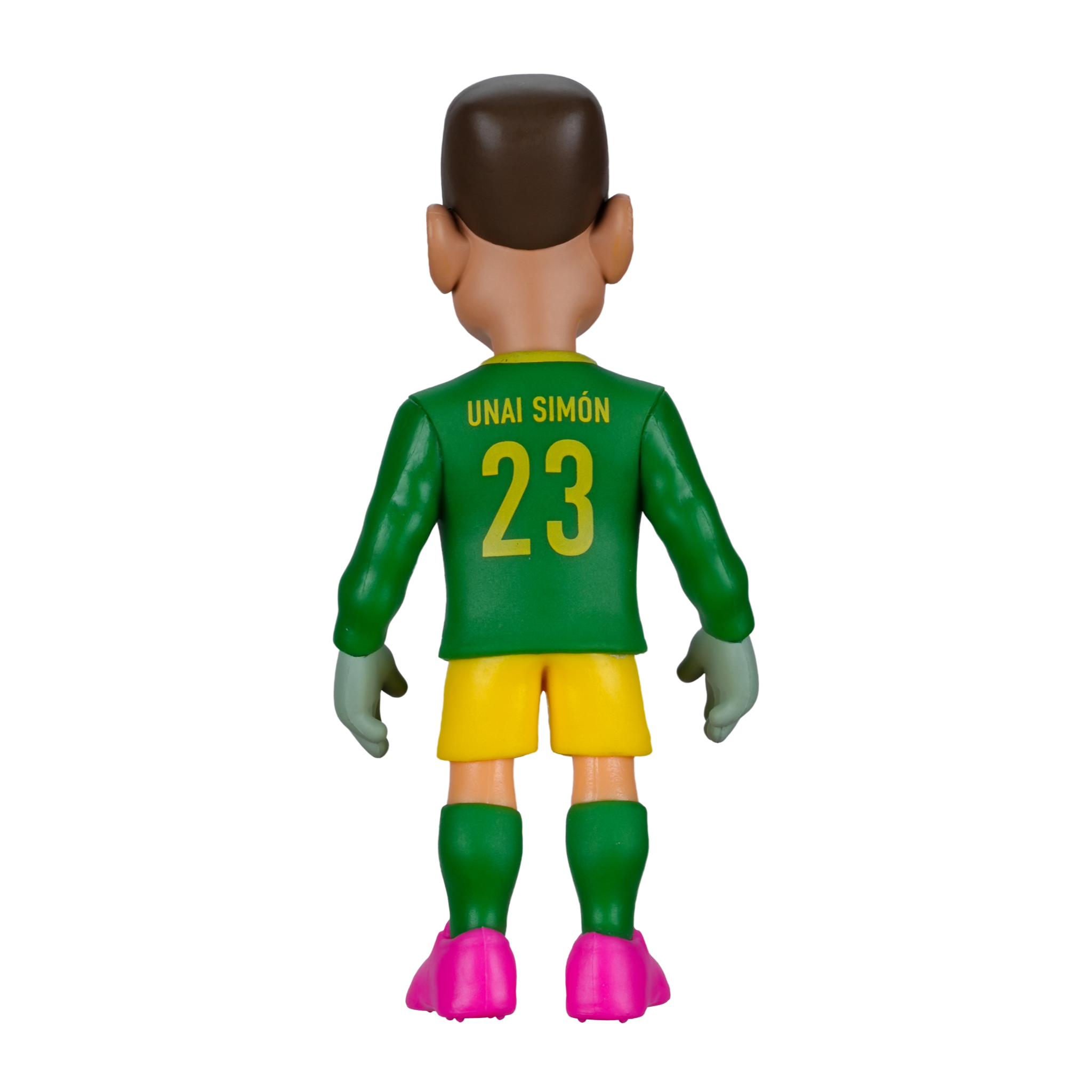 Minix Unai Simón collectible figurine in Spain goalkeeper kit, 12cm tall official football star figure