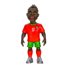 Minix Rafael Leão Portugal 12cm collectible football figurine in national team kit with detailed sculpting and vibrant colors