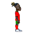 Minix Rafael Leão 12cm Portugal football figurine in dynamic pose with detailed kit and stable base