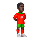 Minix Portugal National Team 5-pack football figurines including Ronaldo, Vitinha, Neves, Leão, and Mendes in official red and green kits