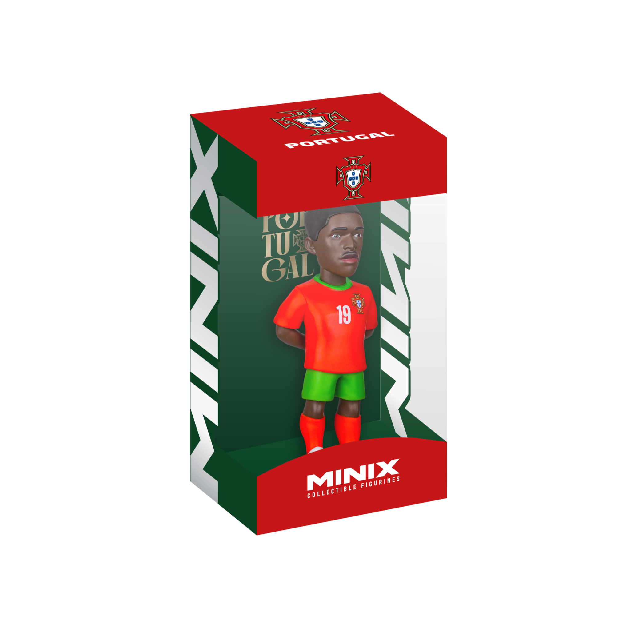 Minix Nuno Mendes 12cm Portugal football team collectible figurine in official kit
