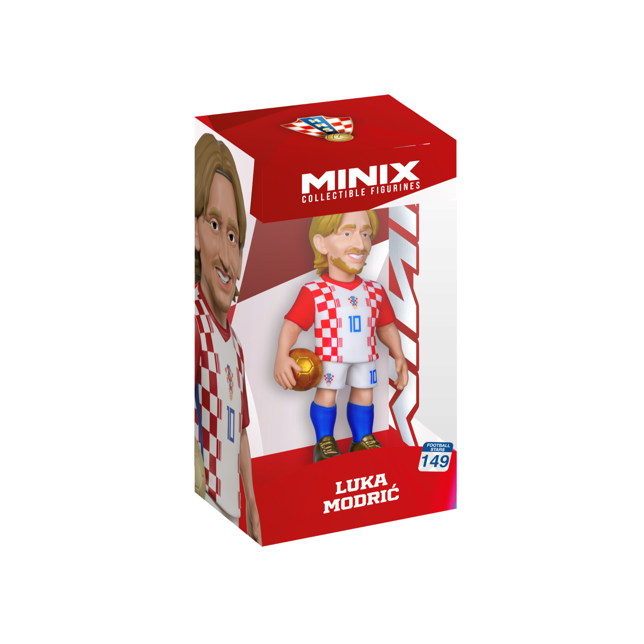 Minix Luka Modrić 12cm collectible figurine in Croatia national team kit, detailed sculpt