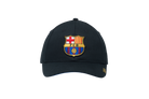 Fan Ink officially licensed FC Barcelona adjustable snapback hat with embroidered crest and breathable polyester