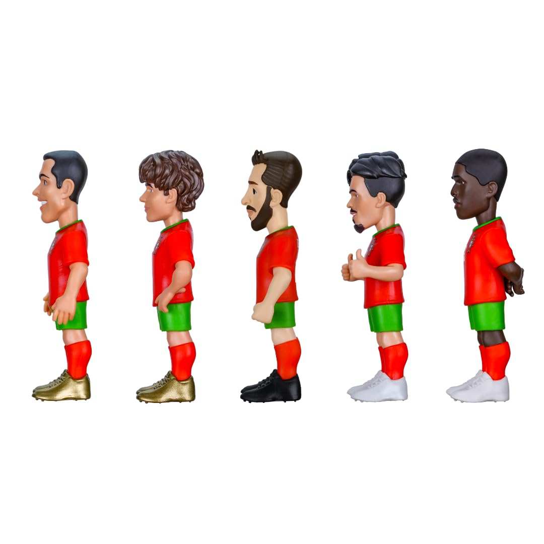 Minix Portugal National Team 5-pack soccer figurines with detailed official kits and player likenesses