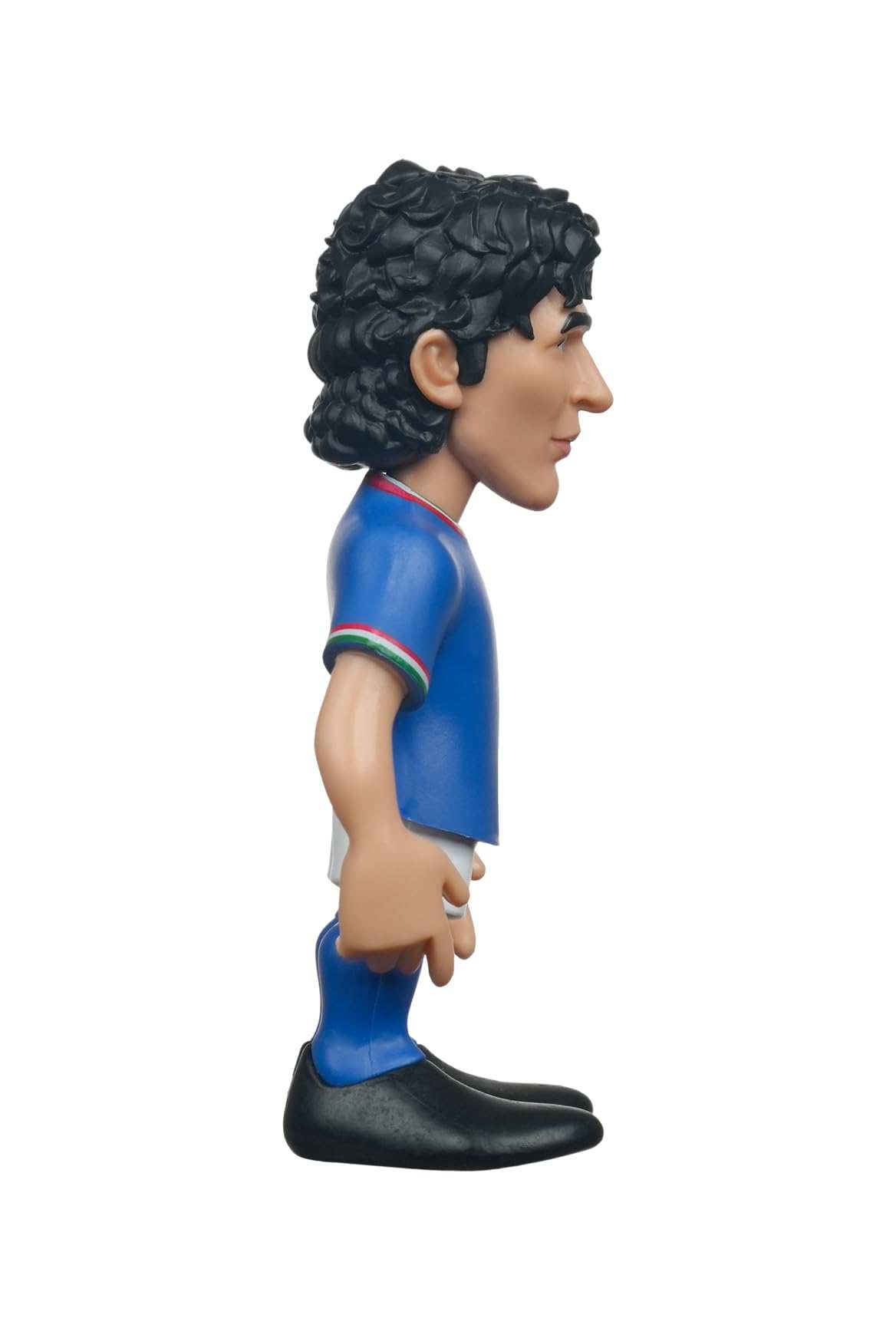 MINIX Collectible Figurine of Paolo Rossi in Italy National Team blue kit, 12cm football star model, official licensed soccer gift for fans and collectors