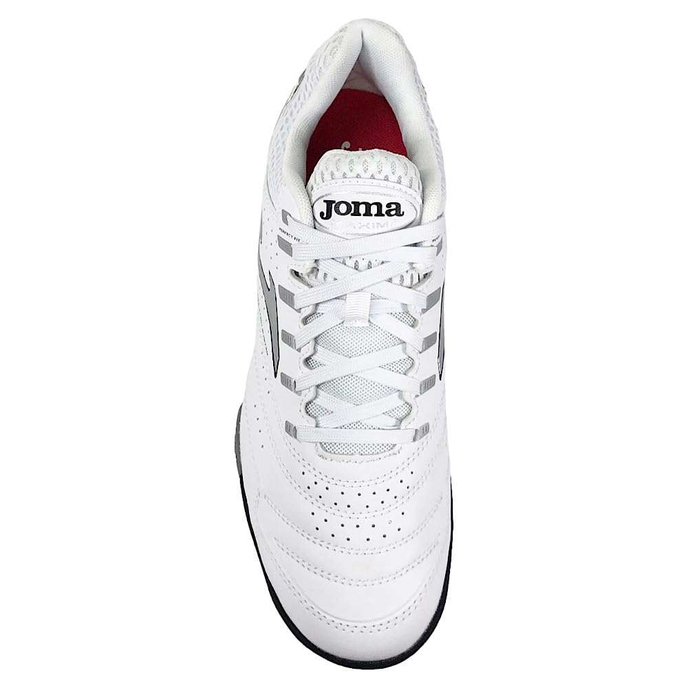 Blue Joma men's turf slippers with synthetic leather and durable rubber sole designed for futsal.