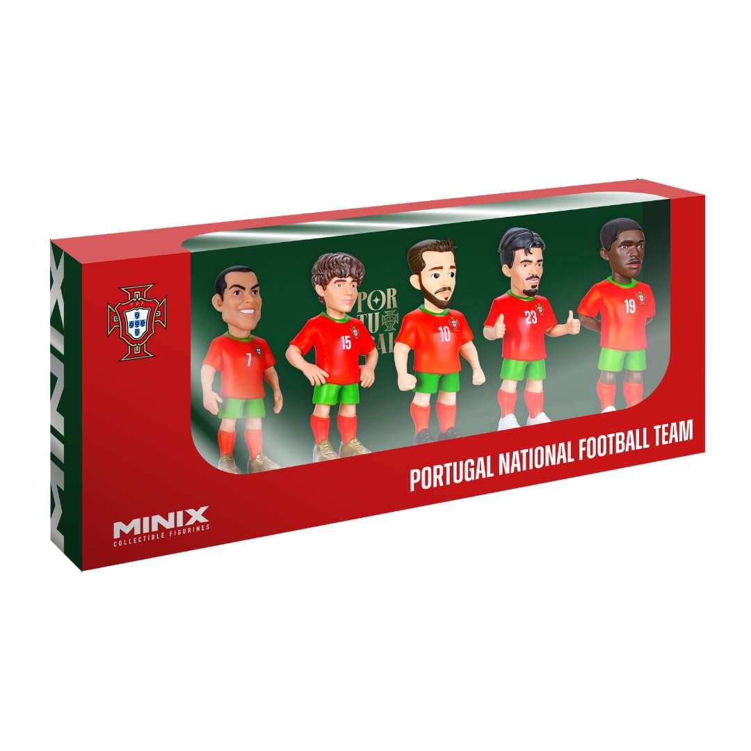 Minix Portugal National Team soccer figurines 5-pack with detailed official kits and player likenesses