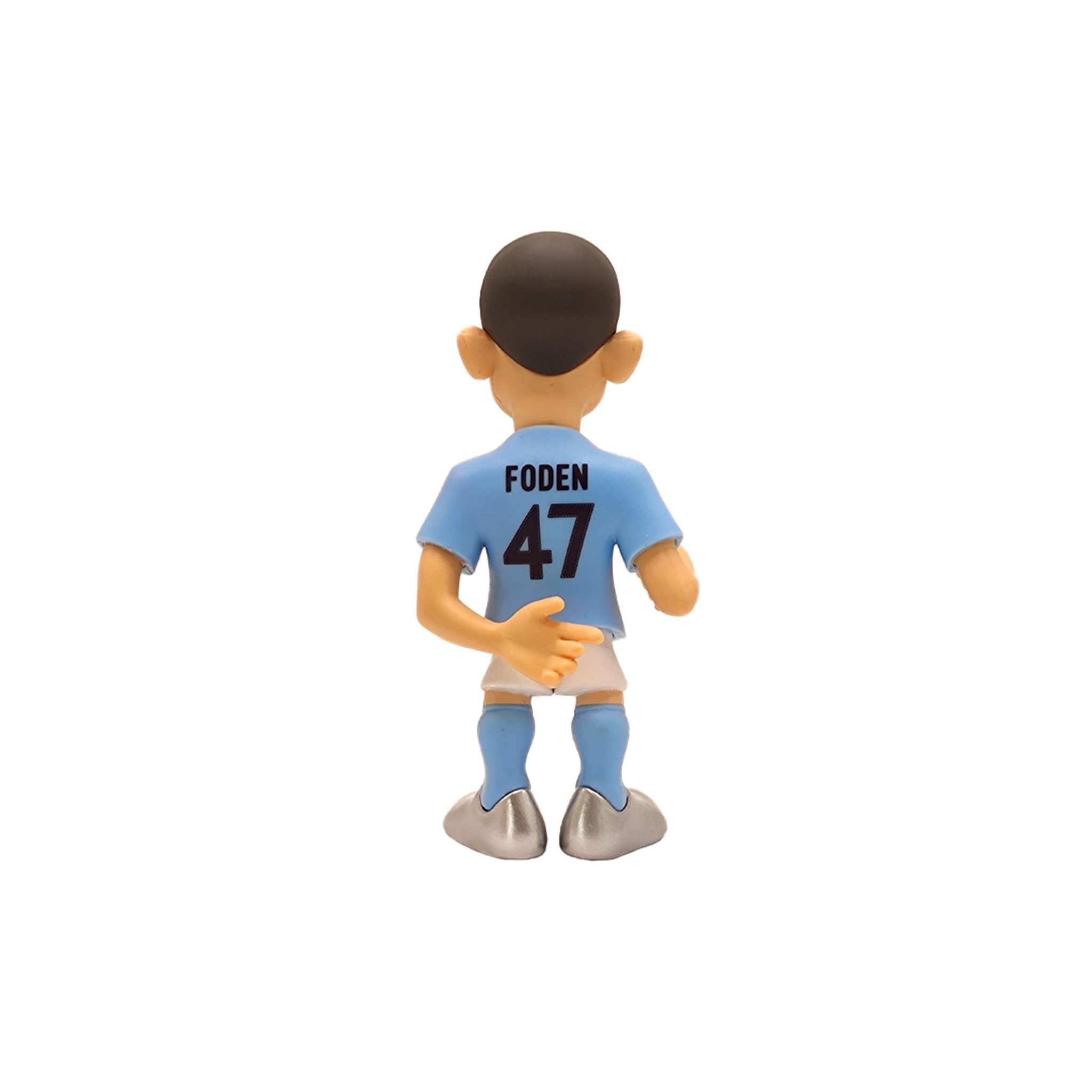 MINIX Phil Foden collectible figurine in Manchester City blue kit, 12 cm tall, official merchandise