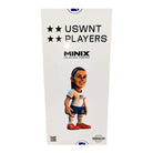MINIX collectible figurine of Alex Morgan in USWNT kit, 12cm tall, red white and blue colors, detailed soccer collectible