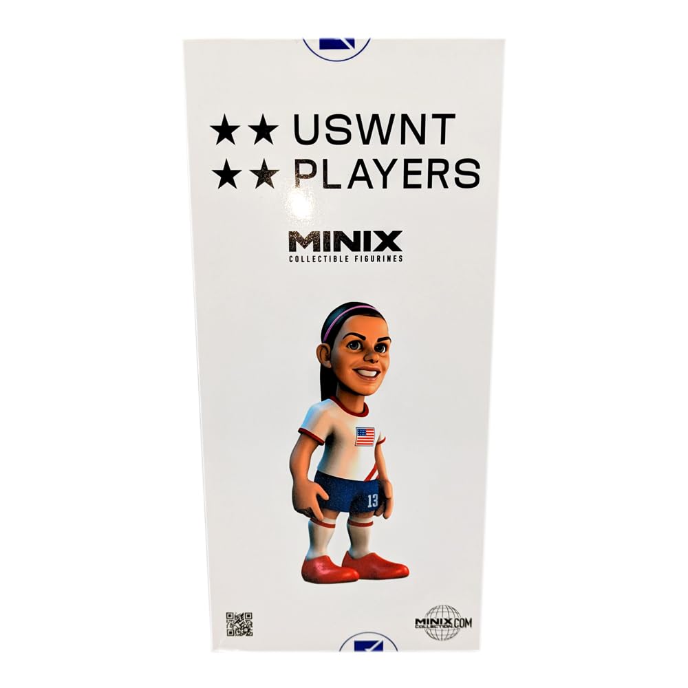 MINIX COLLECTIBLE FIGURINES 12cm Alex Morgan USWNT soccer figurine in red, white, and blue kit
