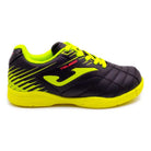 Joma Toledo Junior red indoor soccer shoes for kids with lightweight design, non-marking sole, and supportive fit for futsal and gym courts