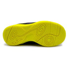 Joma Toledo Junior indoor soccer shoes black neon yellow for youth futsal with non-marking rubber outsole