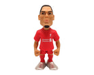MINIX collectible figurine of Virgil Van Dijk in Liverpool FC red kit, 12 cm tall football star model