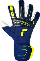 Reusch Attrakt Duo goalkeeper gloves with grip duo latex and 3D control dots for superior finger support and protection