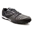 Joma Dribling Turf adult black and white soccer shoes with rubber studs for artificial grass and hard ground