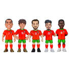Minix Portugal National Team 5-pack soccer figurines in official kits, detailed player likenesses, 7cm tall collectible set