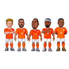 Minix Netherlands National Team 5-pack soccer figurines with Van Dijk, Depay, De Jong, Gakpo, and Dumfries in official kits
