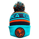 Fan Ink Club América multicolor cuffed beanie with embroidered club crest and stretchable knit design