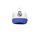 Fan Ink Real Madrid adjustable royal and white 2-tone soccer cap with embroidered crest