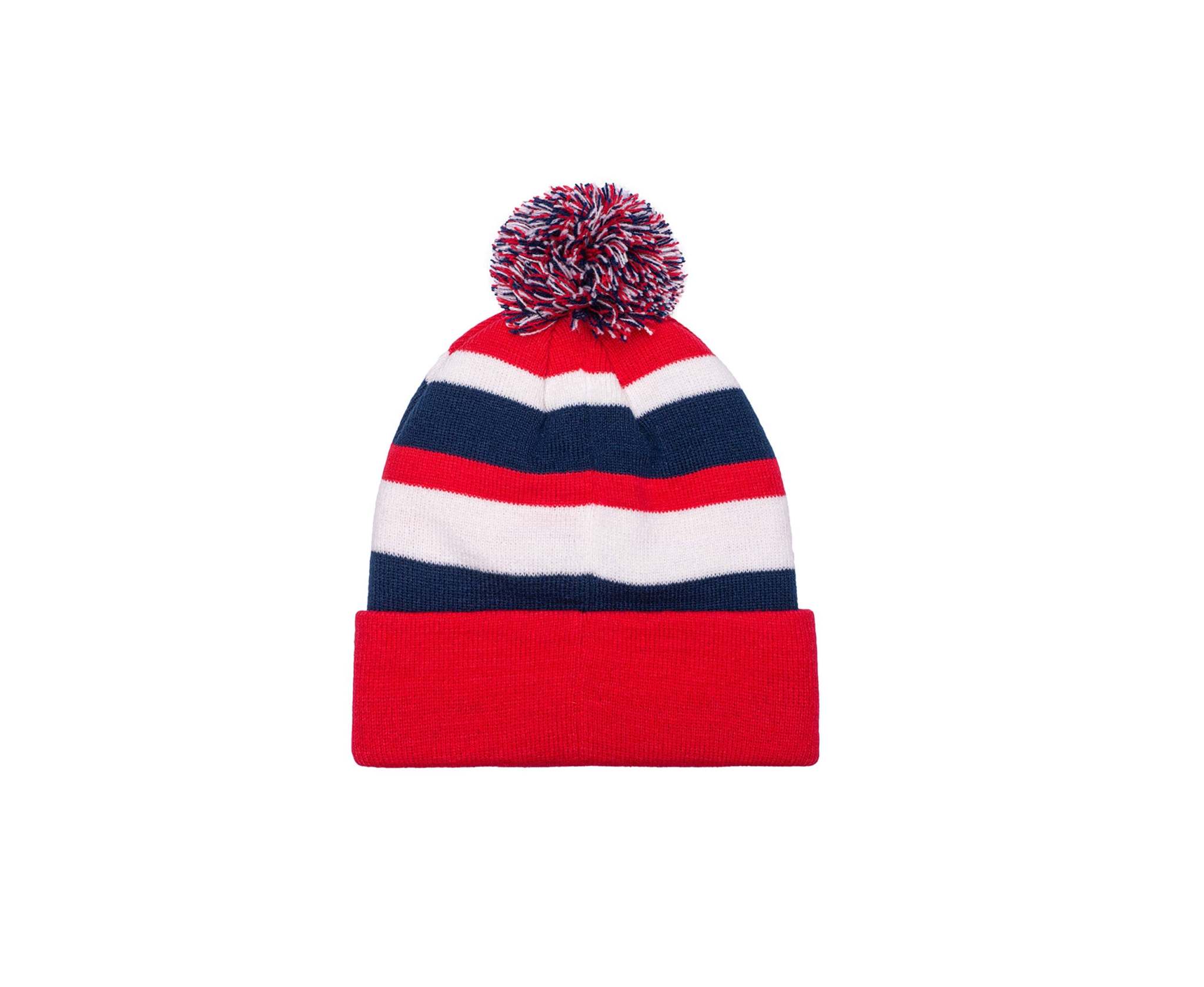 Fan Ink Chivas Beanie red white navy knit cap with embroidered Chivas crest one size fits most
