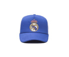 Fan Ink Limited Real Madrid adjustable trucker hat with embroidered crest and mesh back