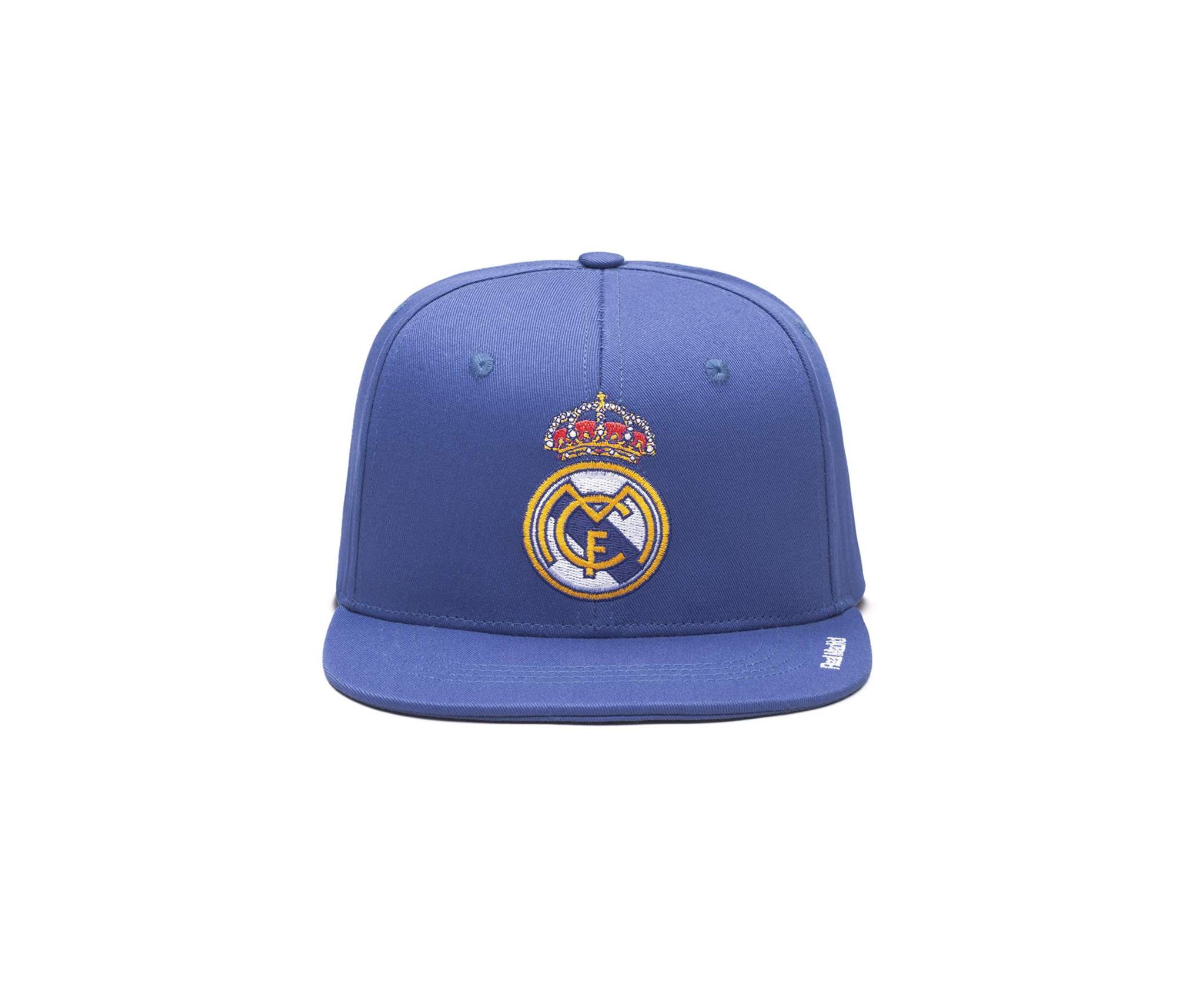 Fan Ink Licensed Real Madrid soccer snapback hat with contrasting colors and front embroidery