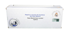 Real Madrid Mini Team Bus in a white display box with blue lettering, hexagonal pattern and club crest.
