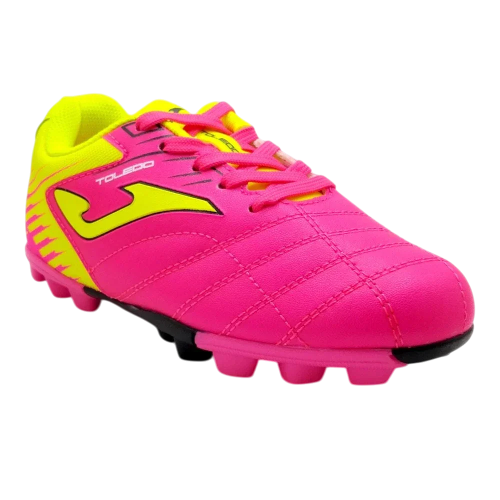 Joma Toledo Junior Molded 24 lightweight junior soccer shoes with rubber outsole and Fibertec upper